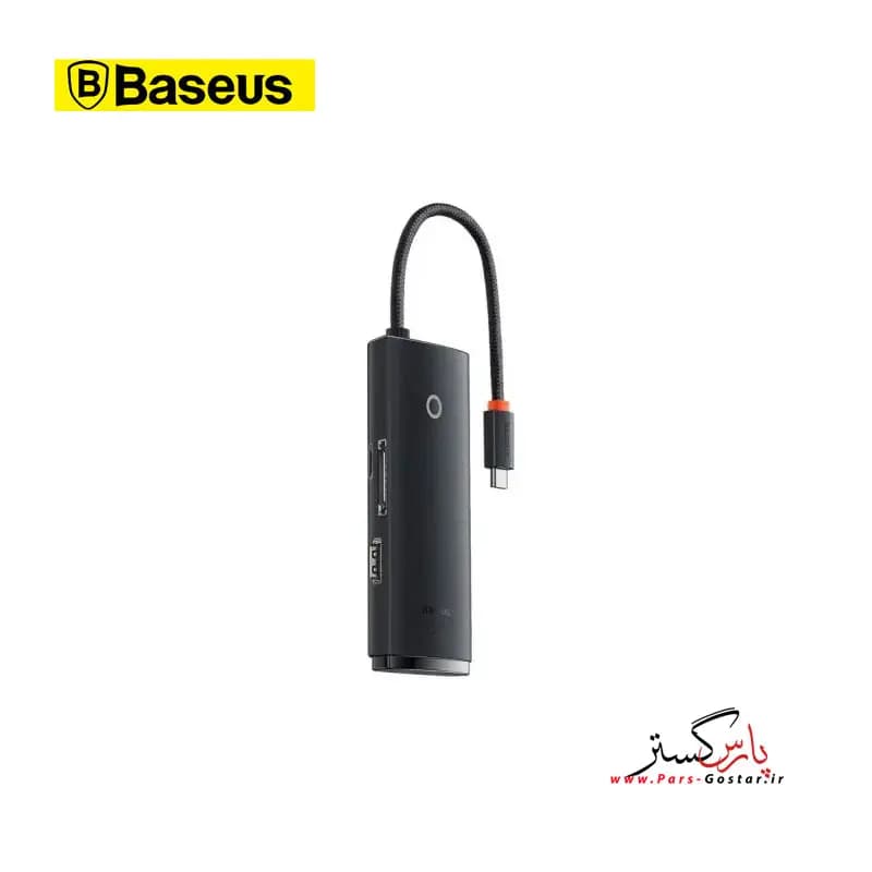هاب 6پورت USB-C باسئوس مدل BASEUS Airjoy 6-Port Type-C HUB Adaptor WKQX050001 | WKQX050001