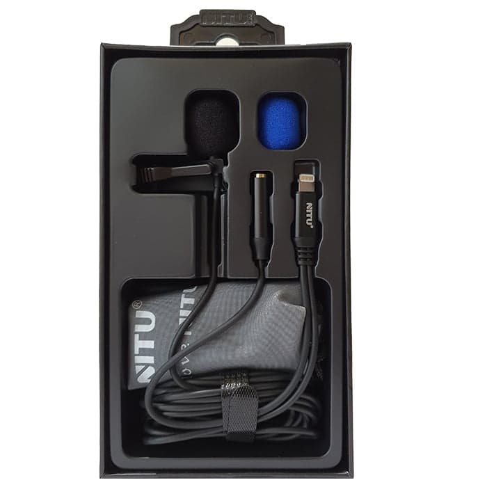 میکروفون یقه ای آیفون نیتو مدل NITU NM03 MICROPHONE 2M LIGHTNING — تصویر ۲