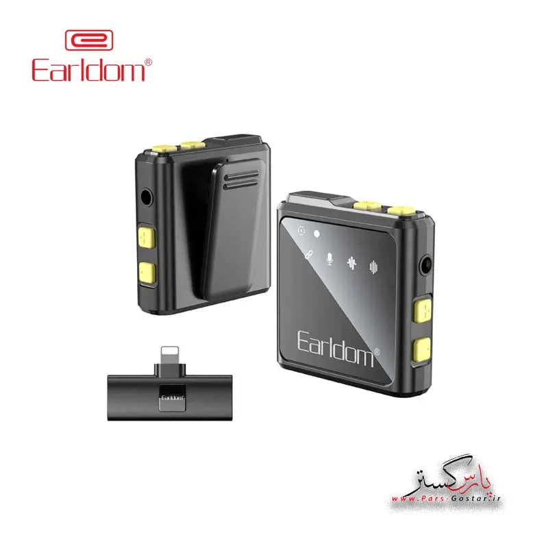 میکروفن بی سیم یقه ایی Lightening ارلدام مدلEarldom Lightening Wireless Microphone MC9L | MC9L