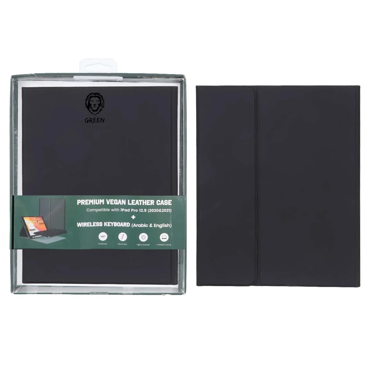 کاور (2021&amp;2020) “12.9 Green Lion iPad Pro مدل GNIPKYCS129ABK – مشکی – MN