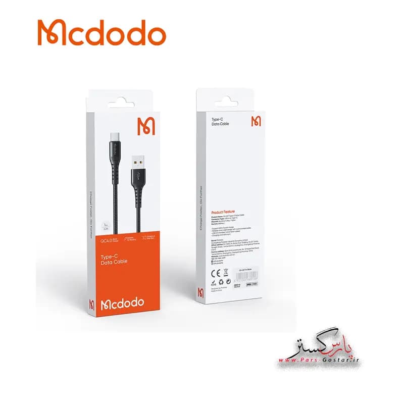 کابل تبدیل USBبه USB-C مک دودو مدل Macdodo USB TO USB-C CA-227(1M) | CA-227(1M) — تصویر ۲