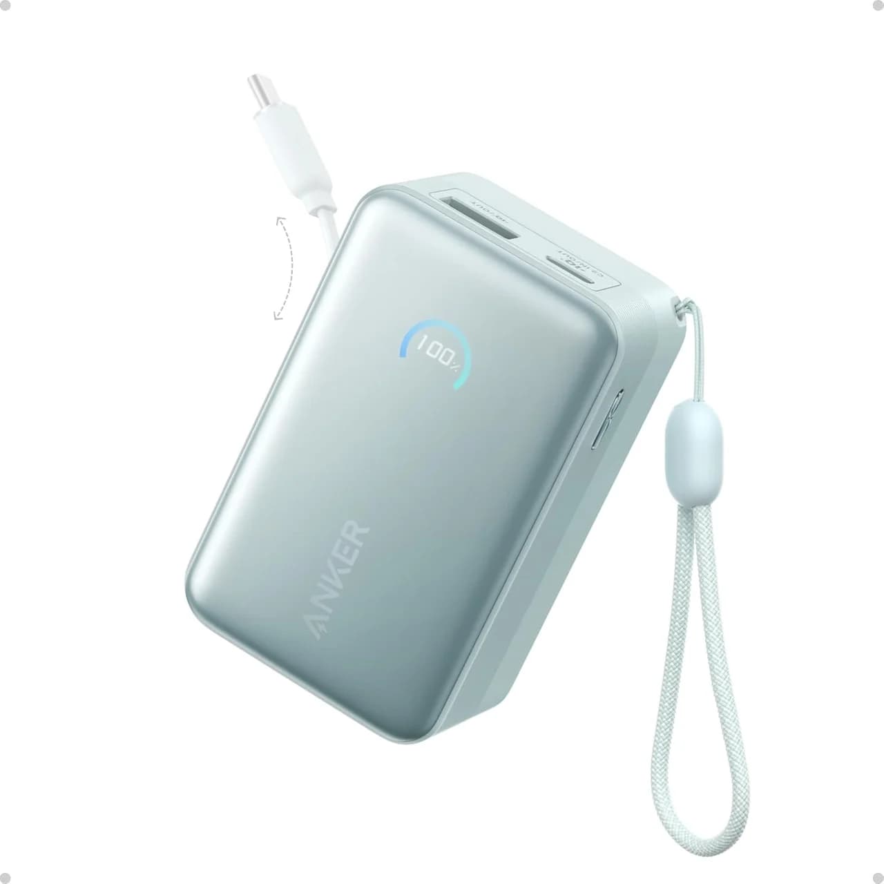 پاوربانک فست شارژ Anker 45W 10000mAh مدل A1638H61 – سبز (گارانتی 18ماهه حافظه طلایی ایستا)