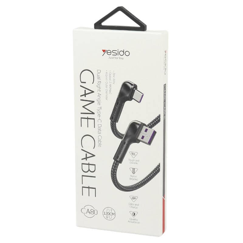 کابل تایپ سی گیمینگ یسیدو YESIDO CA80 TYPE-C Game Cable — تصویر ۳