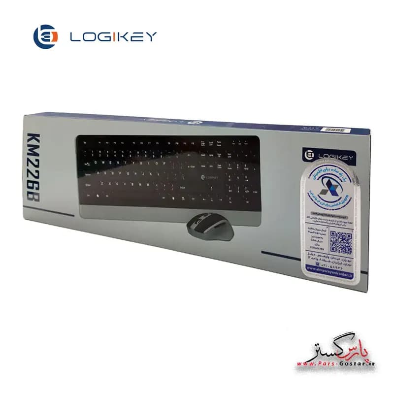 موس و کیبرد بی سیم لاجیکی مدل Logikey Wirless Keyboard and Mouse KM226B | KM226B — تصویر ۲