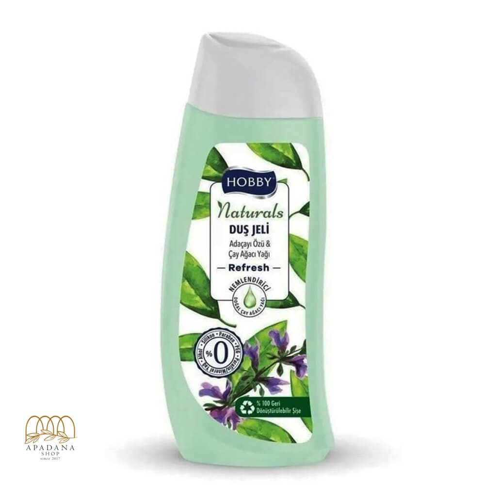 شامپو بدن هوبی مدل Naturals Refresh با عصاره روغن درخت چای حجم 500 میل