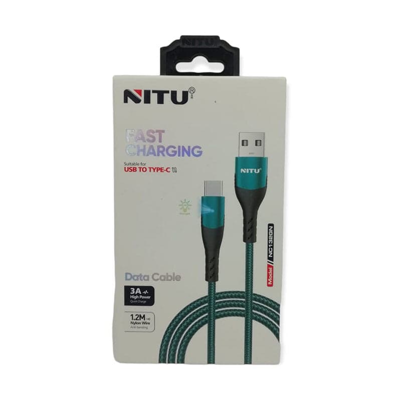 کابل تایپ سی نیتو مدل NITU NC132 USB TO TYPE C — تصویر ۴
