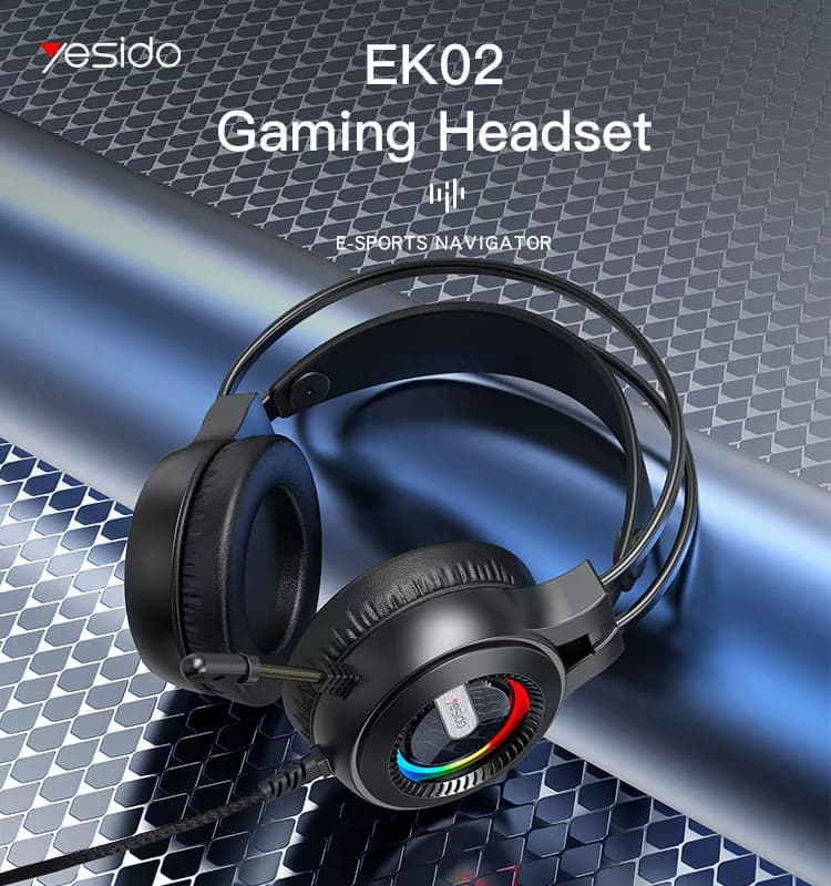 هدست گیمینگ یسیدو مدل YESIDO EK02 GAMING HEADSET — تصویر ۲