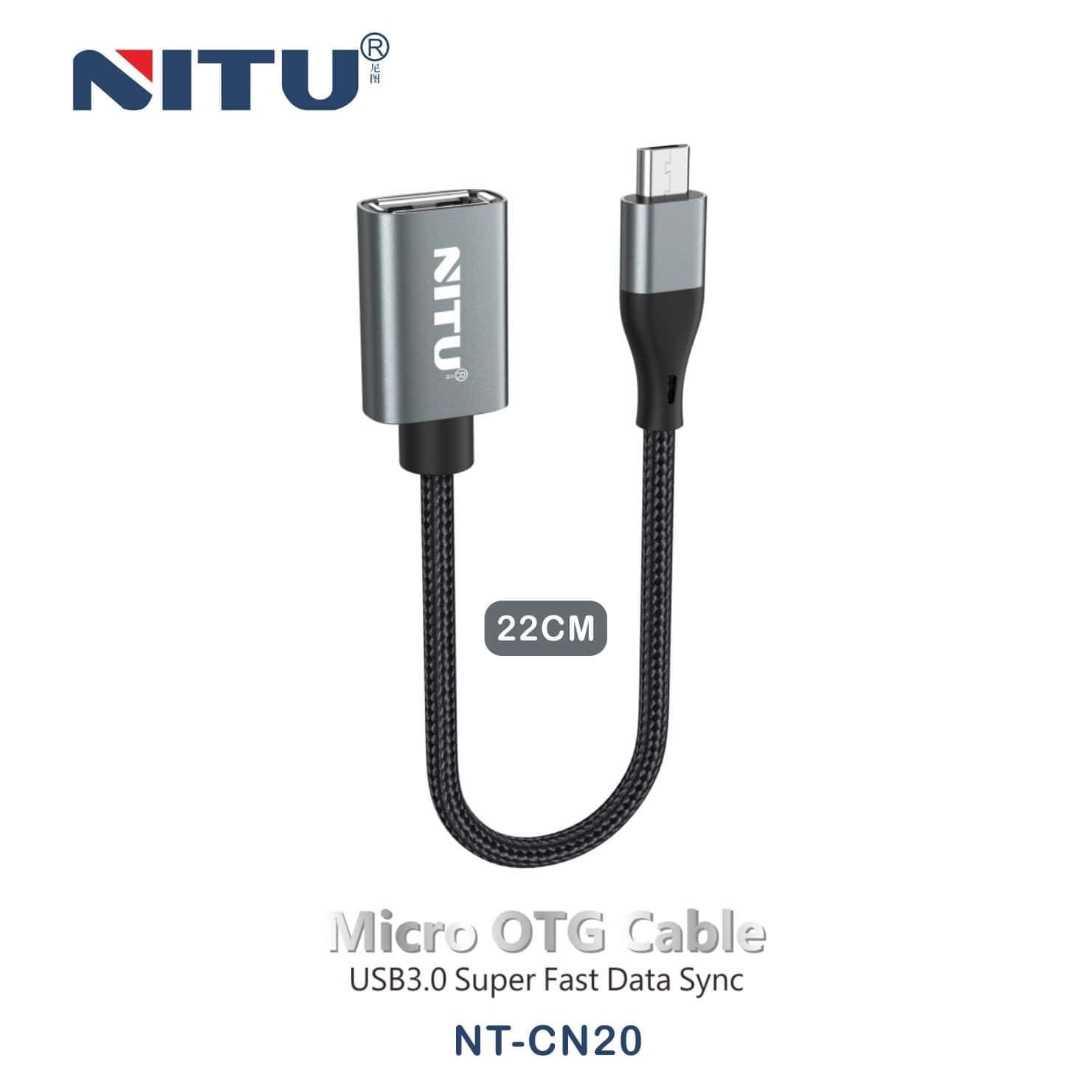 کابل او تی جی میکرو نیتو مدل NITU NT-CN20 Micro OTG — تصویر ۲