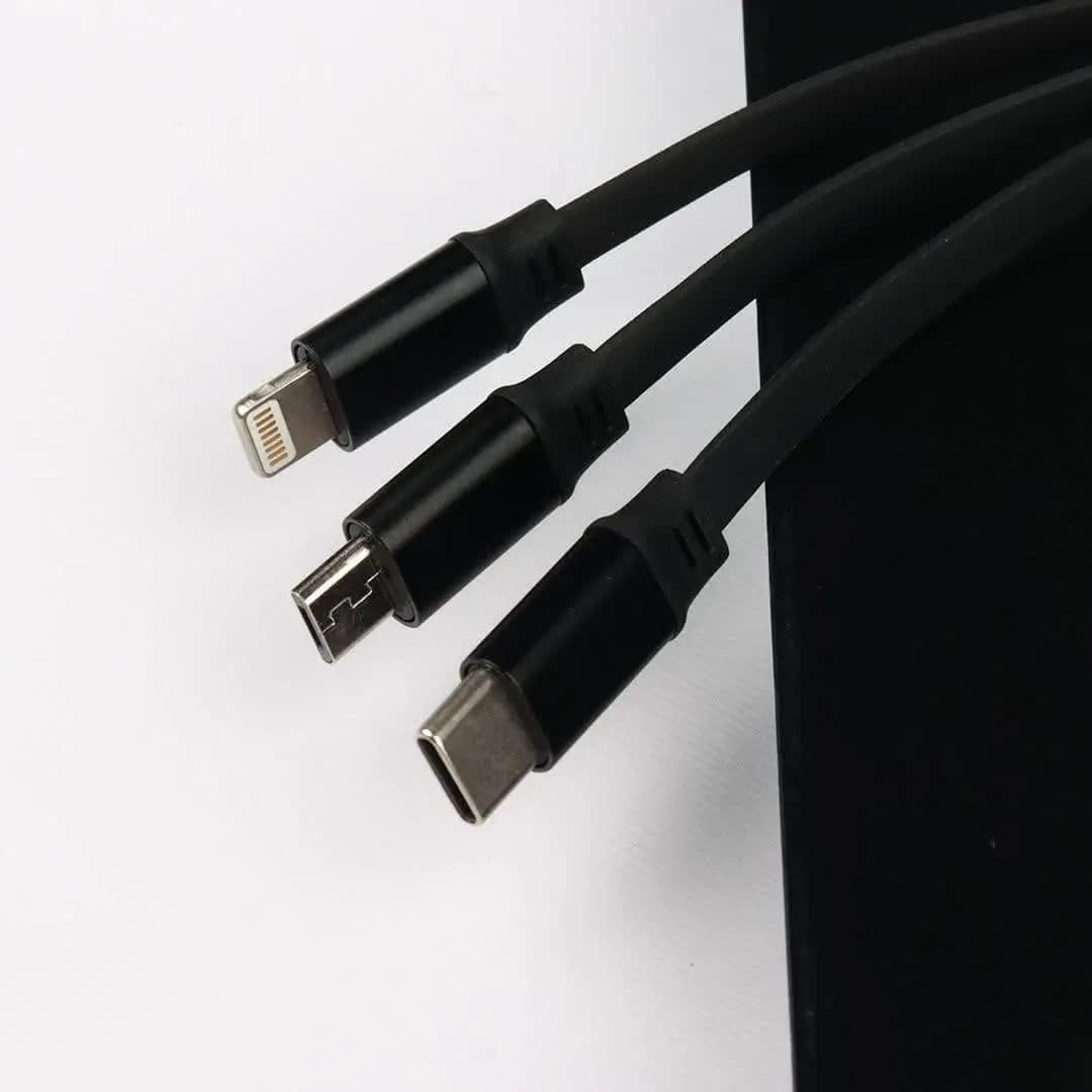 کابل 3 سر میکرو و تایپ سی و آیفون نیتو مدل NITU NT-UC090 3 in 1 — تصویر ۷