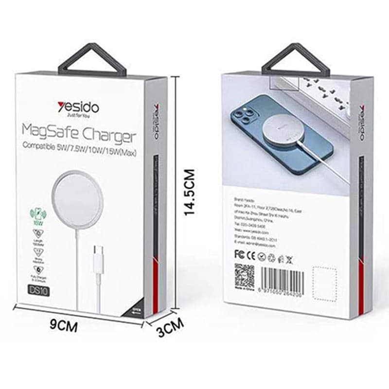 شارژر وایرلس مگ سیف یسیدو مدل MagSafe YESIDO DS10 — تصویر ۲
