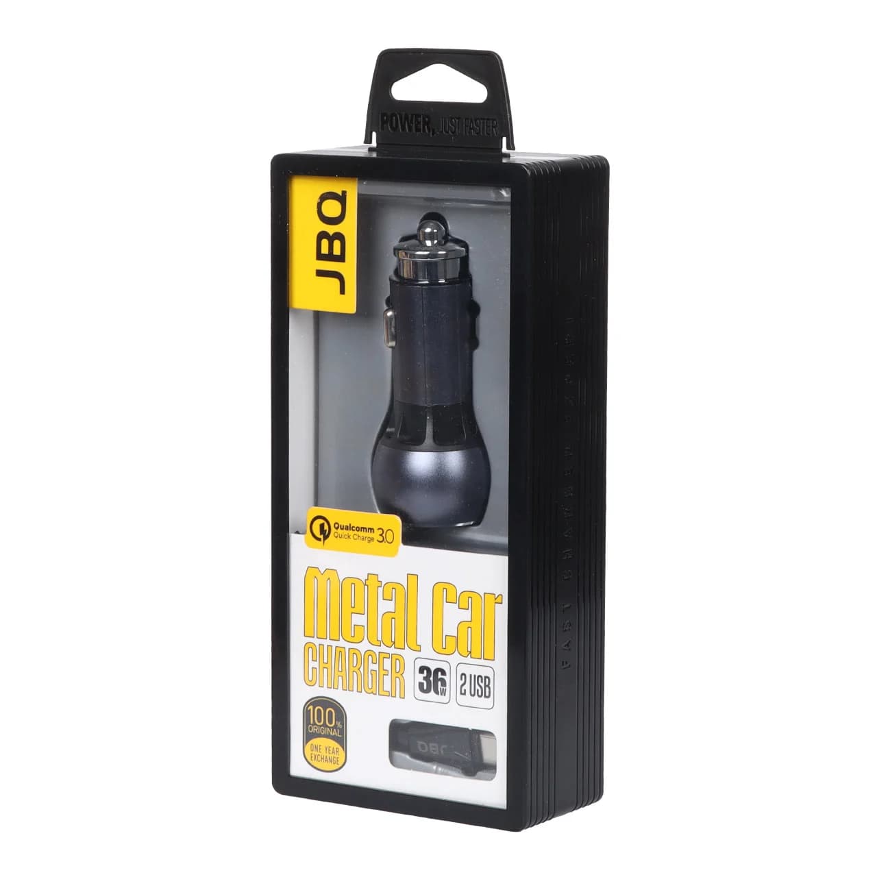 شارژر فندکی فست دو پورت JBQ مدل C503Q 36W همراه با کابل اندروید – خاکستری (گارانتی یکساله رصاصی) — تصویر ۴