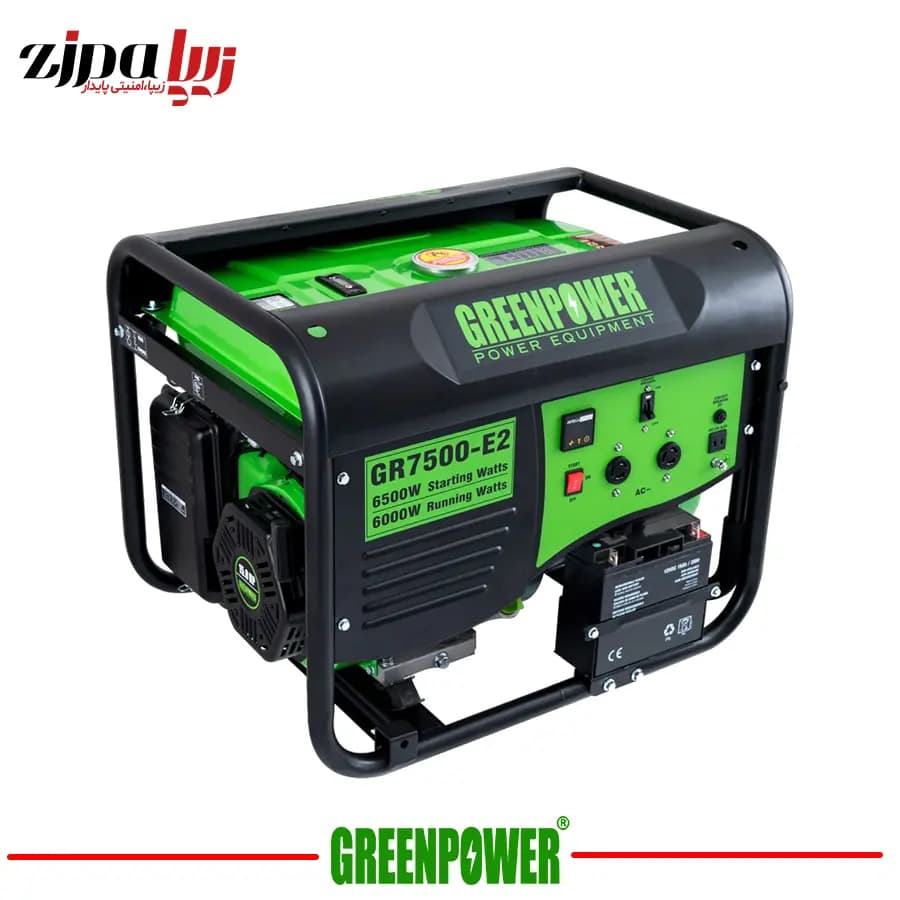 موتور برق بنزینی هندلی استارتی GR7500 E2 گرین پاور