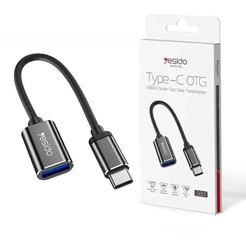 کابل او تی جی تایپ سی یسیدو مدل YESIDO GS01 TYPE C OTG — تصویر ۲