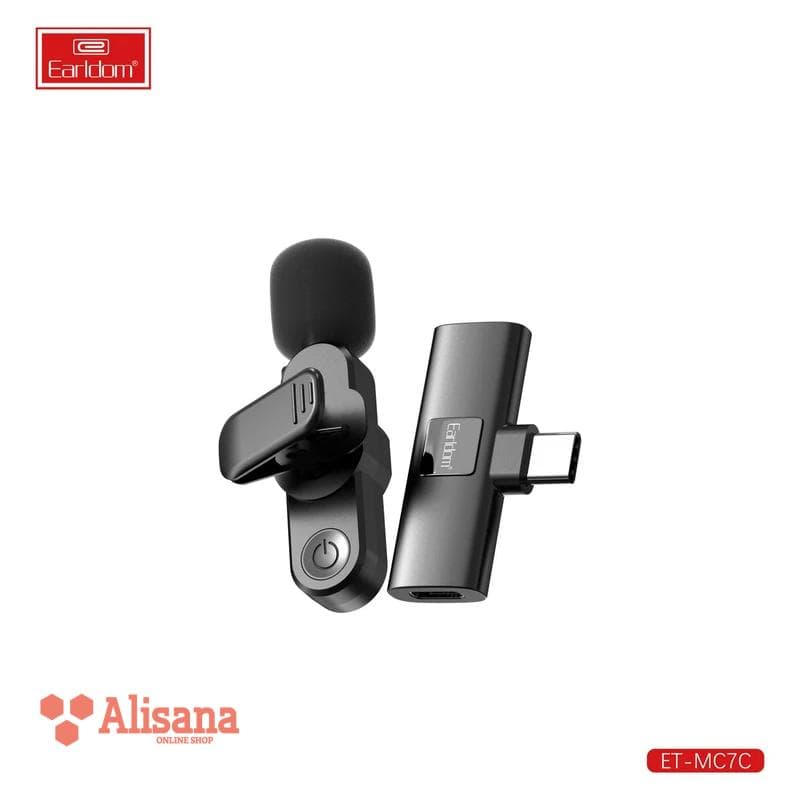 میکروفن یقه ای بی سیم ارلدام مدل MC8C دو میکروفن — تصویر ۴