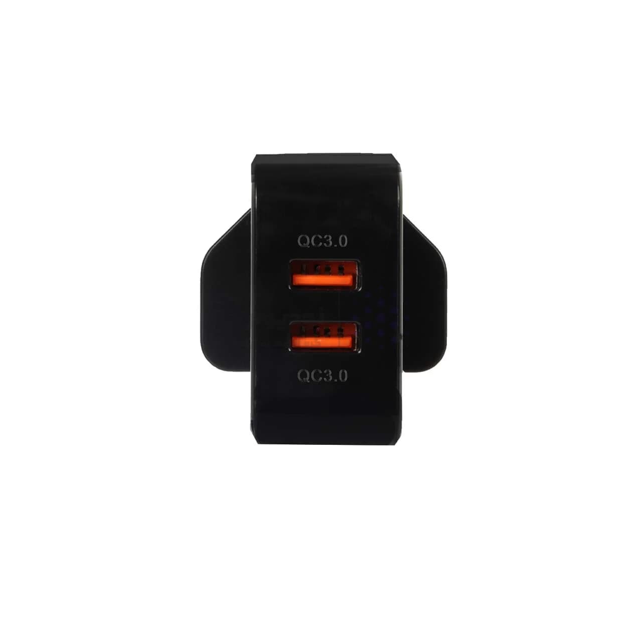 شارژر دیواری فست دو پورت JBQ مدل HC-12F2 30W همراه با کابل اندروید – مشکی (گارانتی یکساله رصاصی) — تصویر ۱۰