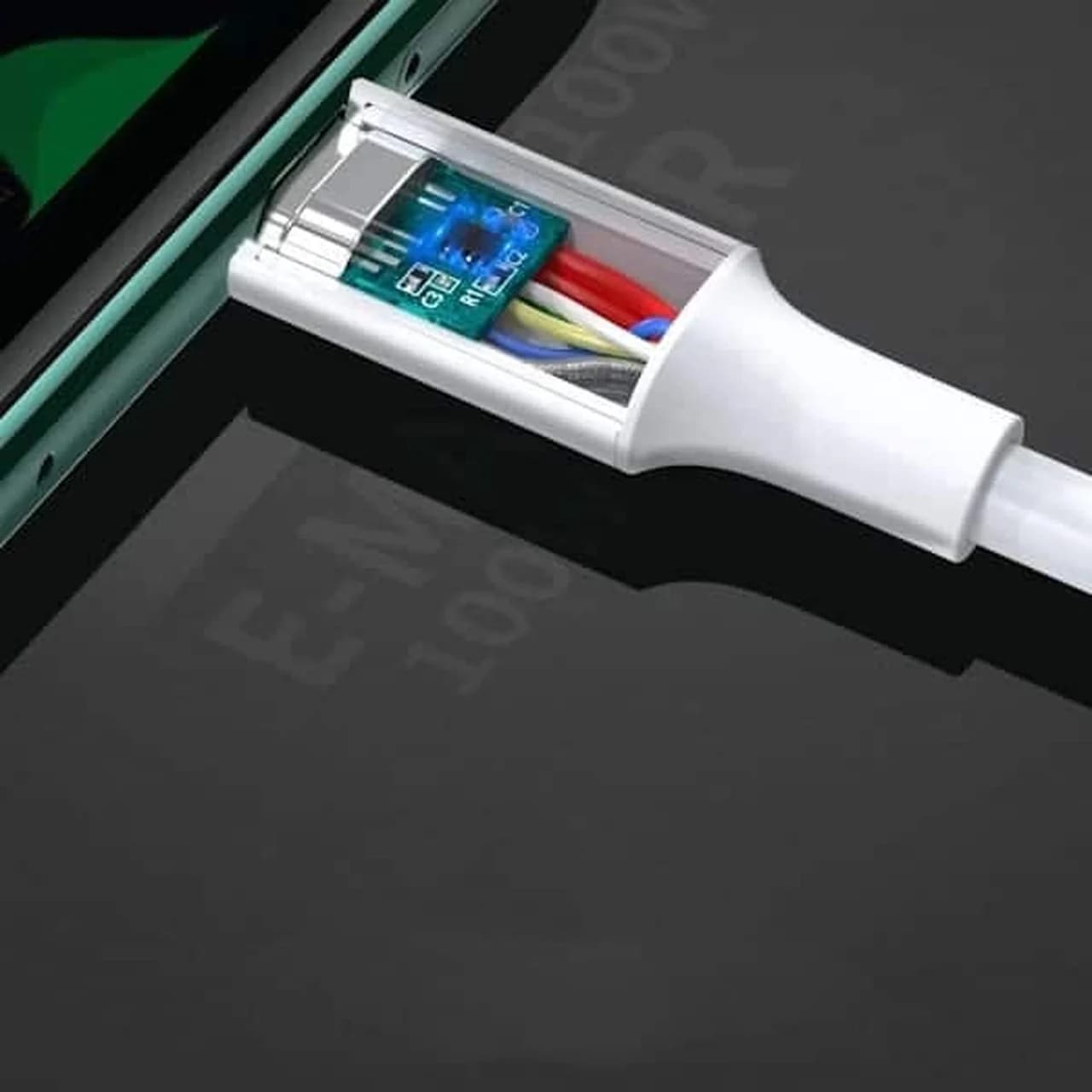 کابل شارژ PD و فست UGREEN Type-C To Type-C مدل 100W 60551 – سفید (گارانتی 18 ماهه آسان پیشرو) — تصویر ۵
