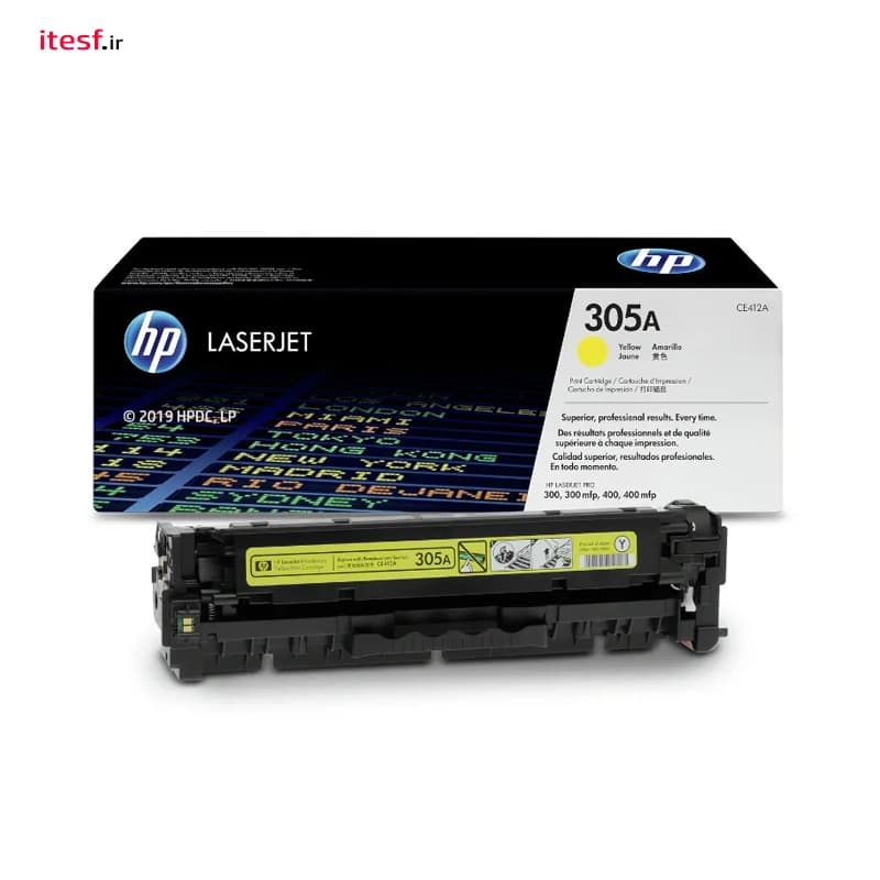 کارتریج لیزری اچ پی HP 305A | رنگ زرد