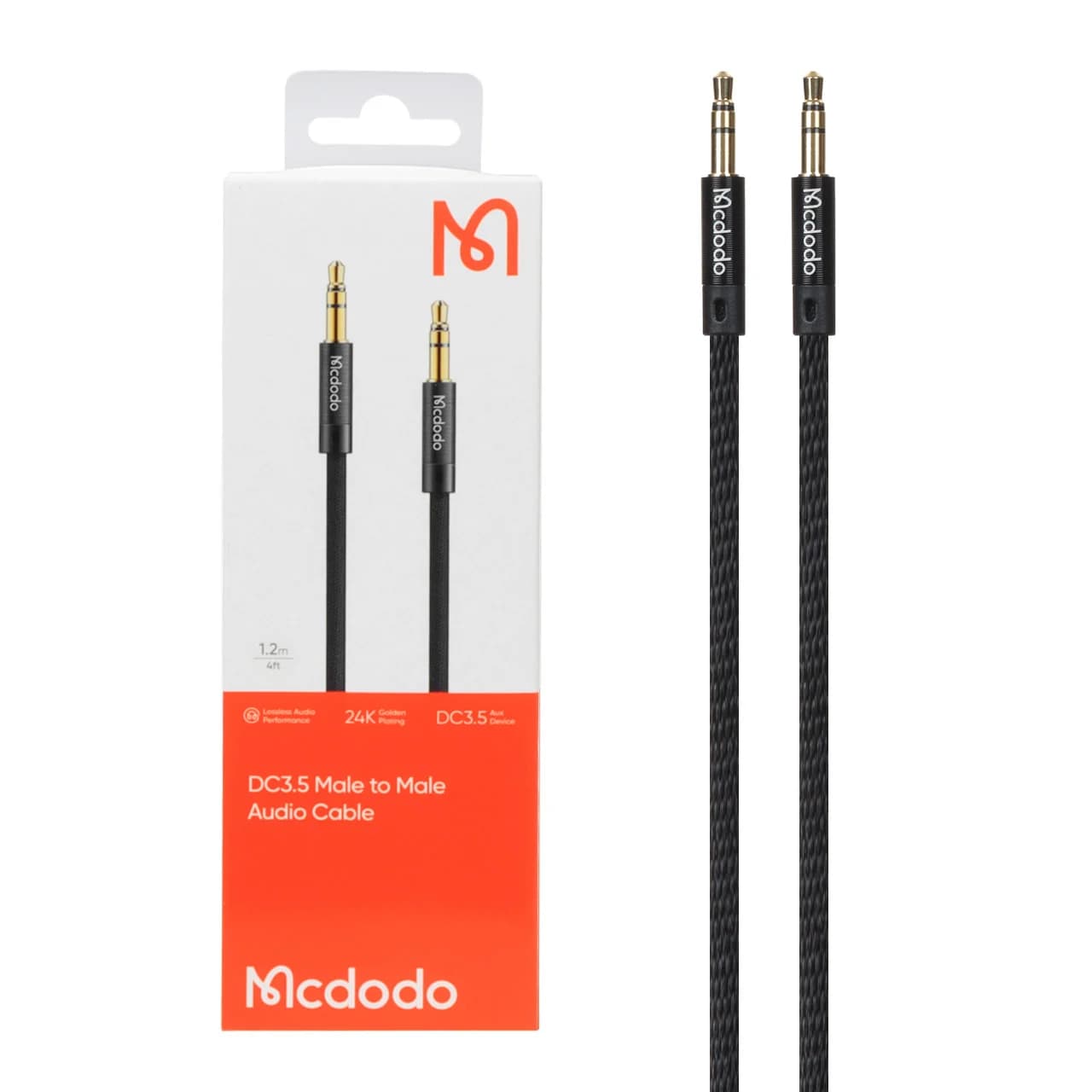 کابل صدا 1.2 متری Mcdodo AUX مدل CA-6640 – مشکی (گارانتی متین) – اصلی