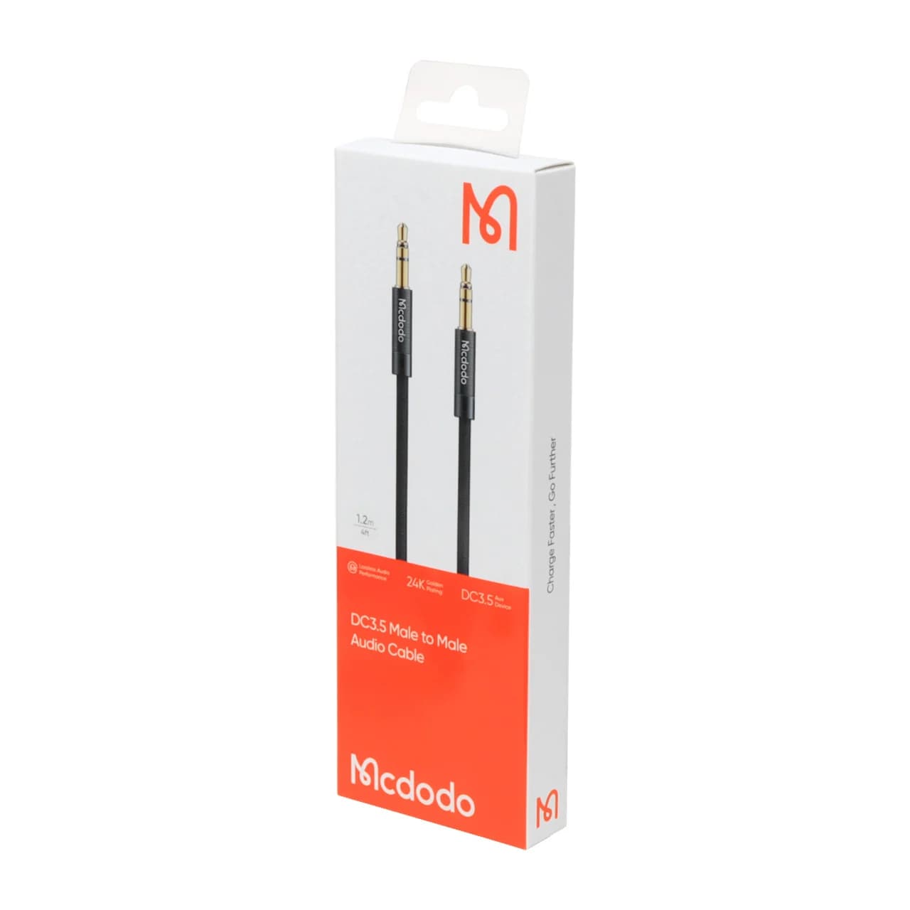 کابل صدا 1.2 متری Mcdodo AUX مدل CA-6640 – مشکی (گارانتی متین) – اصلی — تصویر ۴