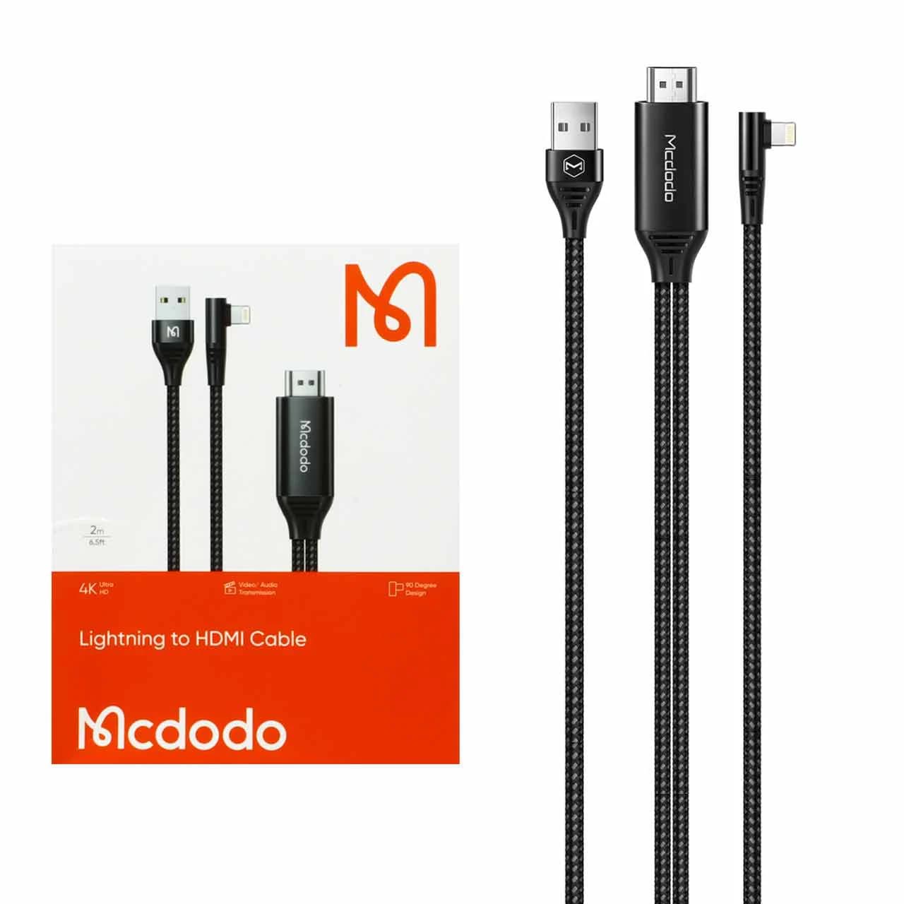 کابل تبدیل 2 متری Mcdodo Lightning To HDMI مدل CA-6400
