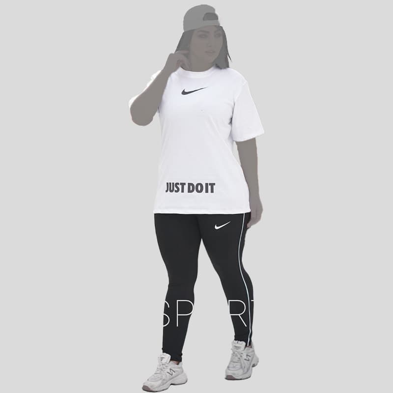 ست تی شرت و شلوار سایز بزرگ just do it — تصویر ۶