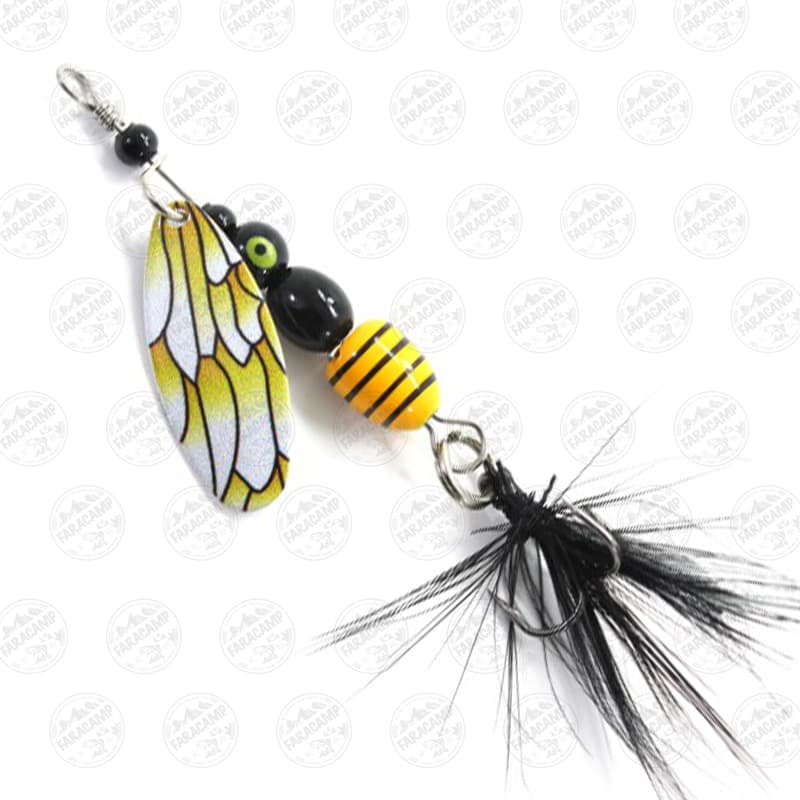 لانسه زنبور زرد ۸ گرم، سایز ۲ کاپیتان، CAPTAIN 6045 BEE BIRD SPOON 8GR CO3