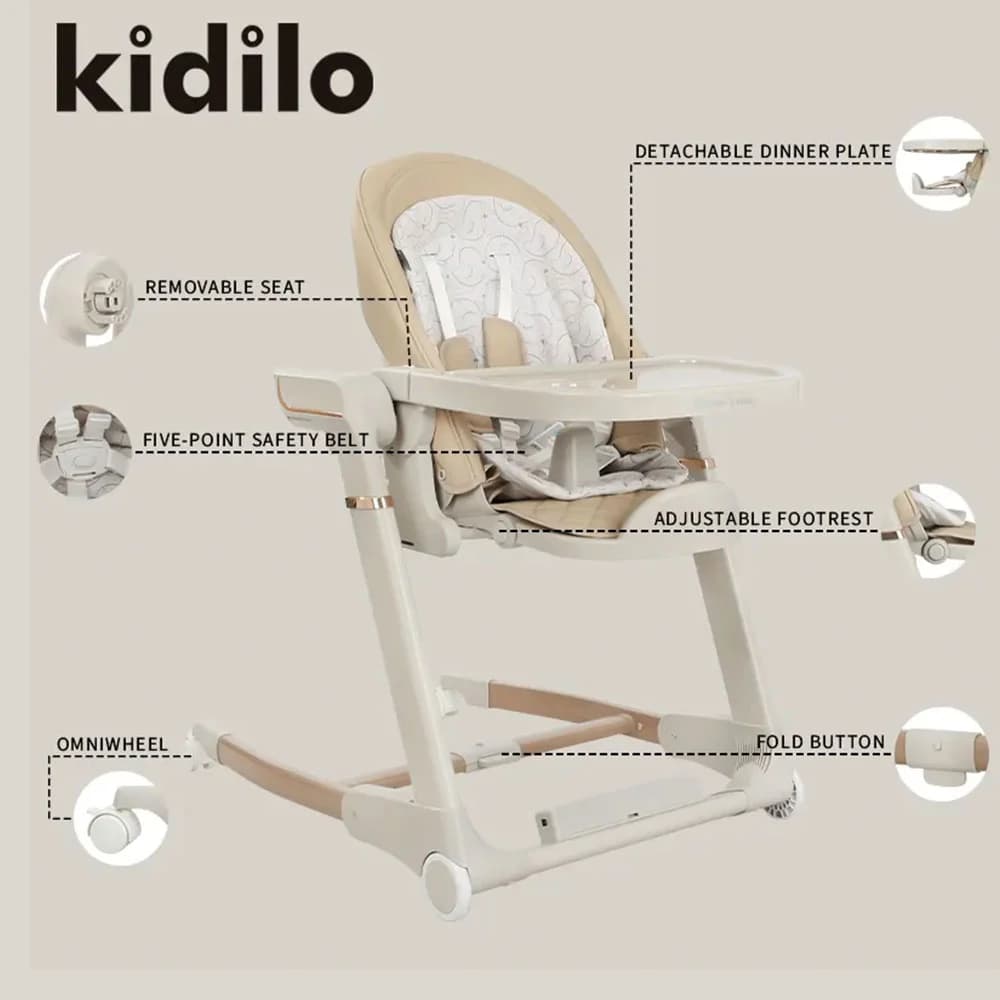 صندلی غذای تاب شو برقی کیدیلو Kidilo مدل SG129 — تصویر ۳