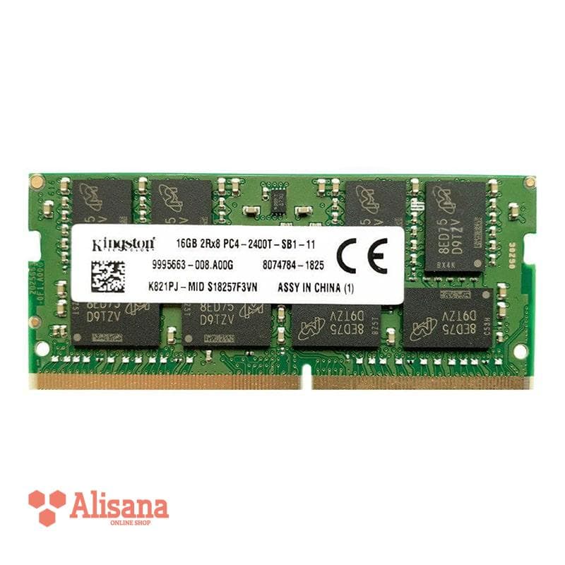رم لپ تاپ کینگستون مدل PC4 ظرفیت ۱۶ گیگابایت DDR4 2400MHz