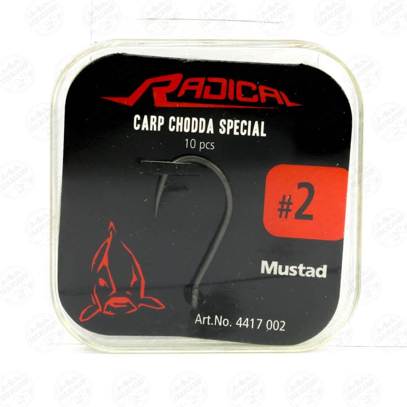 قلاب کپوری رادیکال موستاد سایز ۲ بسته ۱۰ عددی, MUSTAD RADICAL CARP CHODDA SPECIAL