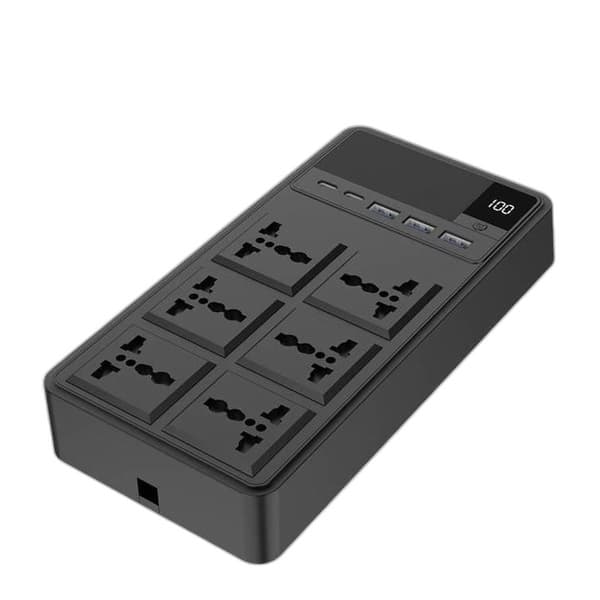 چند راهی برق پاورولوژی مدلPowerology PWCUQC030 با 6 پریز و کابل 3 متری — تصویر ۲