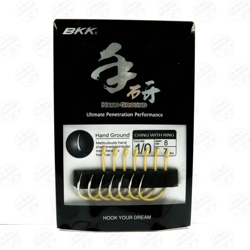قلاب بی کی کی سایز ۱/۰ بسته ۷ عددی مدل BKK HAND GROUND CHINU WITH RING