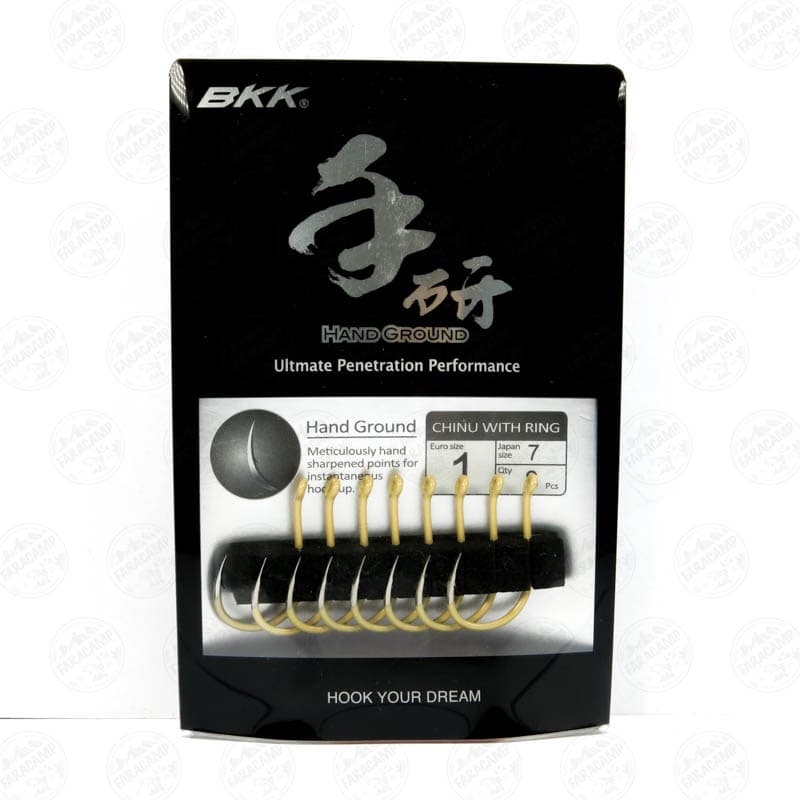 قلاب بی کی کی سایز ۱ بسته ۸ عددی مدل BKK HAND GROUND CHINU WITH RING