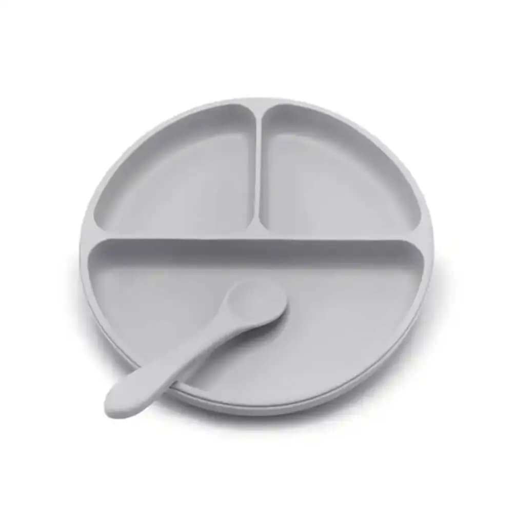 ست بشقاب تقسیم بندی و قاشق سیلیکونی اودوکس Odox