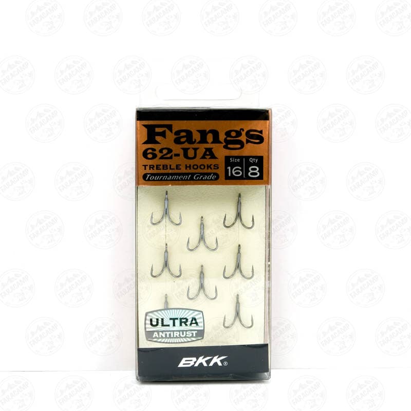 قلاب سه شاخ بی کی کی بسته ۸ عددی سایز ۱۶, BKK Fangs 62-UA NO16