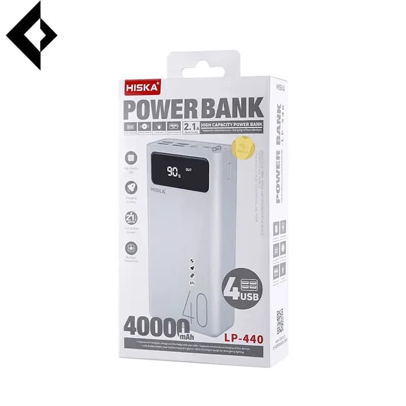 پاوربانک هیسکا مدل LP-440 ظرفیت 40000 میلی آمپر ساعت — تصویر ۶