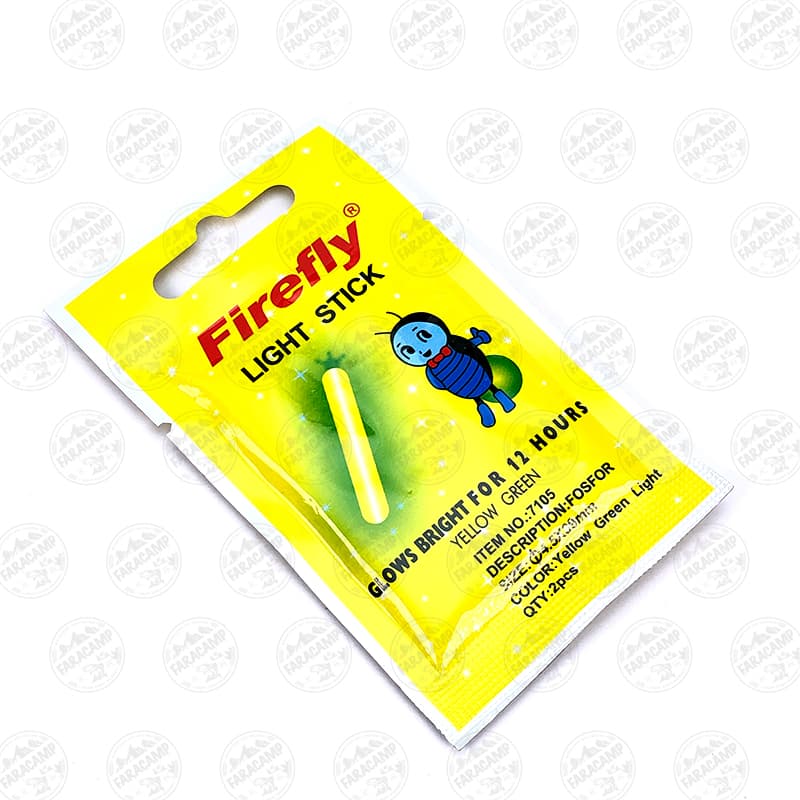 فسفر ماهیگیری فایر فلای ۴ بسته ۲ عددی ۴.۵ در ۳۹میلی متر Firefly LIGHT STICK 4.5*39mm — تصویر ۳