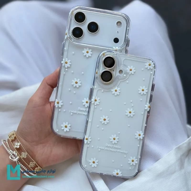 قاب گوشی شفاف طرح بابونه کد C3789 | لوازم جانبی مسلمی