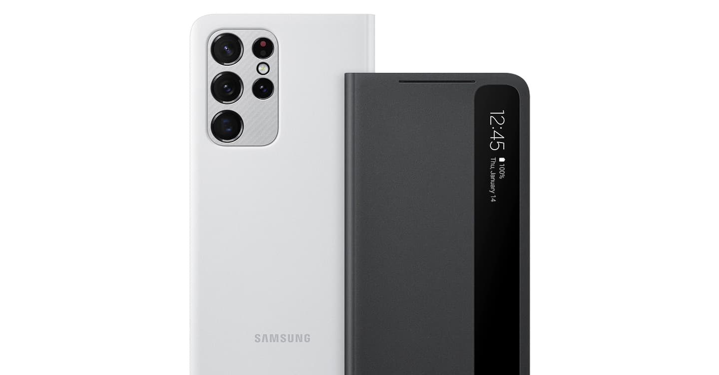 کاور هوشمند سامسونگ مدل clear view cover برای Galaxy S21 ultra با قلم سامسونگ ساخت ویتنام — تصویر ۵