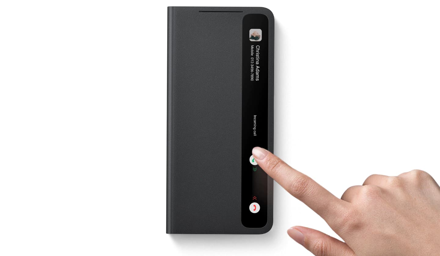 کاور هوشمند سامسونگ مدل clear view cover برای Galaxy S21 ultra با قلم سامسونگ ساخت ویتنام — تصویر ۴
