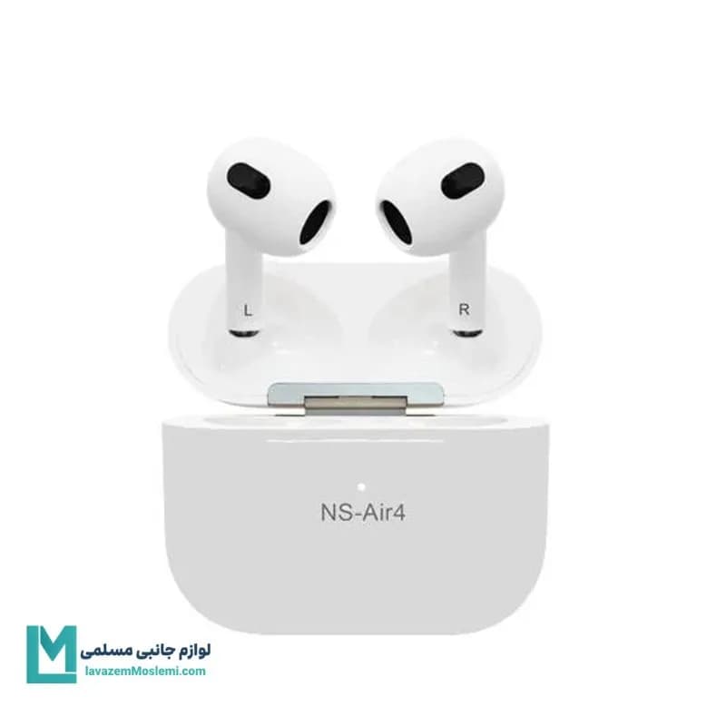 هندزفری بی سیم مدل NS-Air4 به همراه کاور کیس – سفید کد EV1013 | لوازم جانبی مسلمی