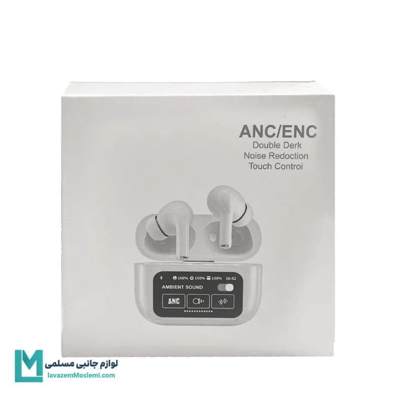 هندزفری بی سیم Touch Control ANC/ENC مدل A9 Pro – سفید کد EV1012 | لوازم جانبی مسلمی — تصویر ۵