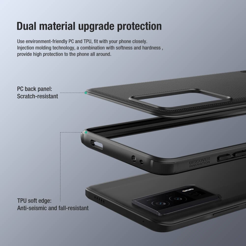 قاب نیلکین برای شیائومی k60/poco f5 pro مدل Super Frosted Shield pro — تصویر ۳