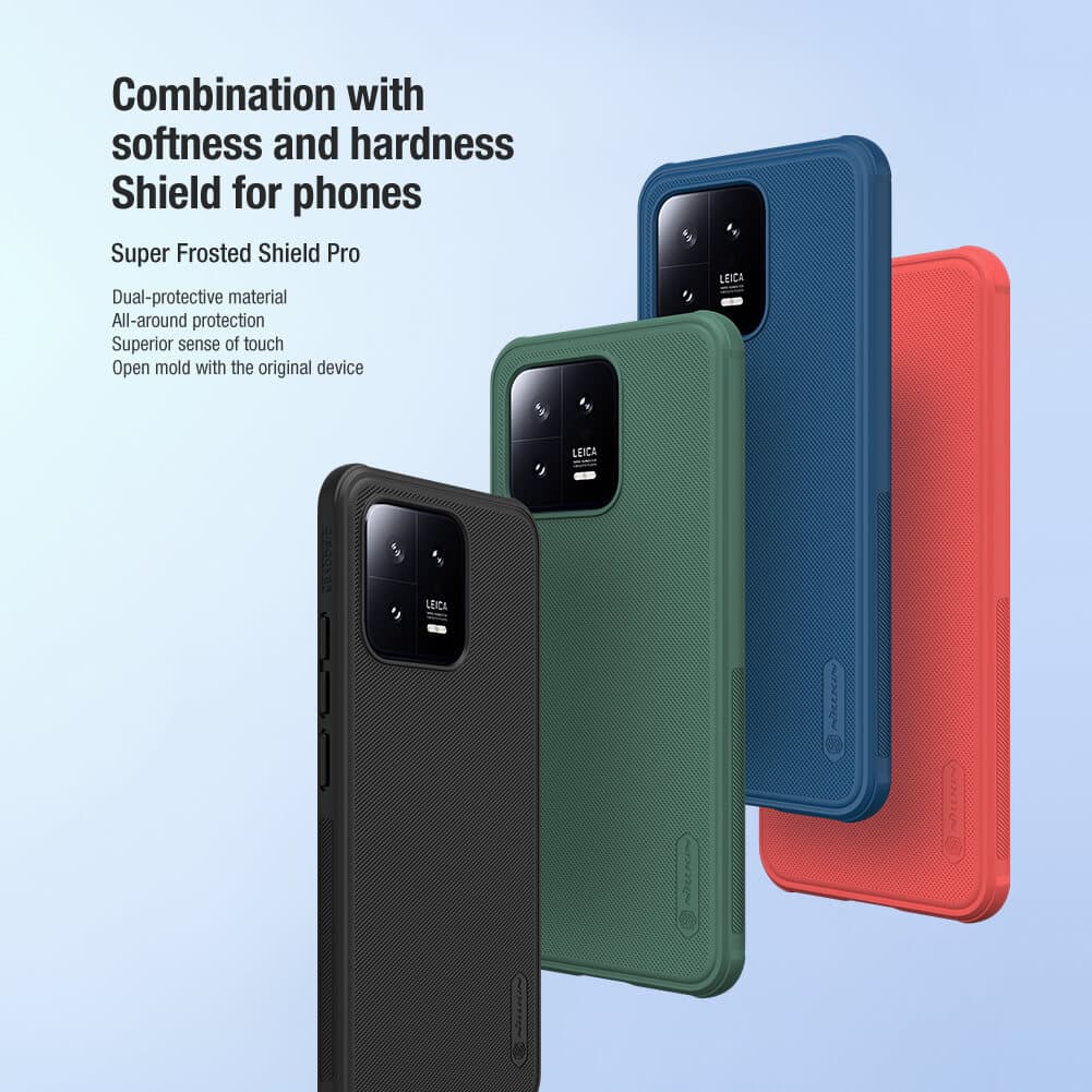 قاب نیلکین برای شیائومی Mi13 مدل Super Frosted Shield pro — تصویر ۲