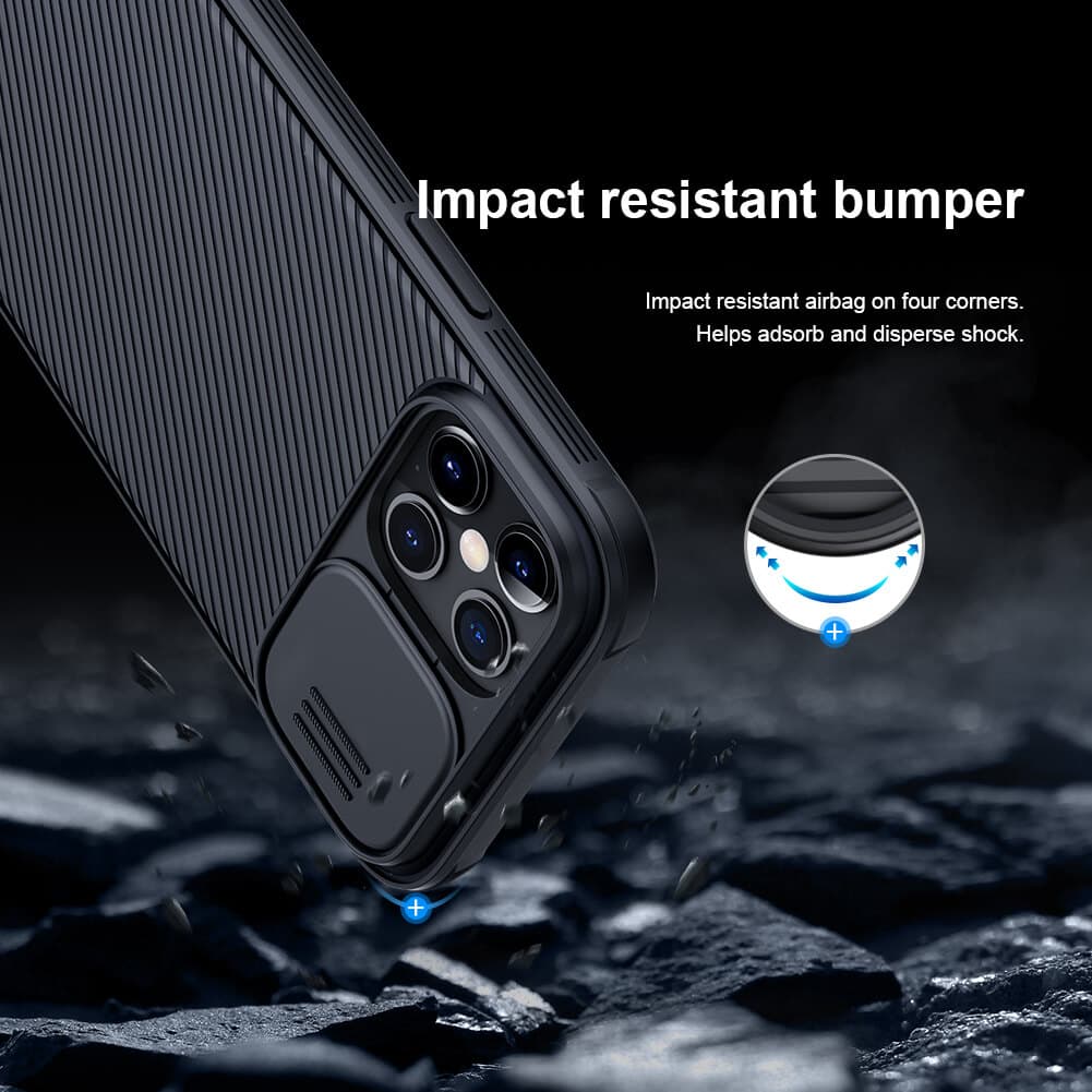 کاور نیلکین CamShield Proمناسب برای اپل 12promax — تصویر ۵
