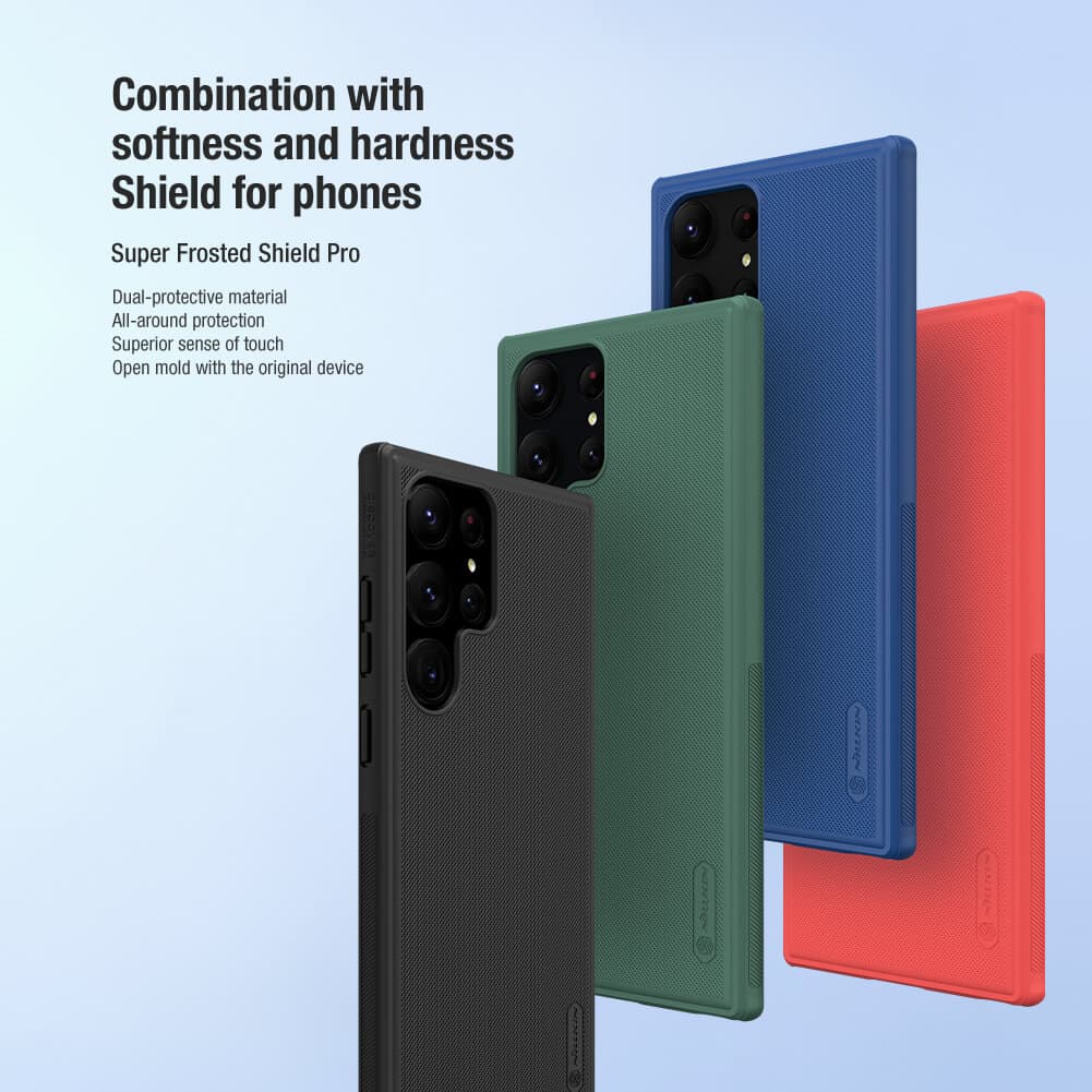 قاب نیلکین مدل Super Frosted Shield pro برای سامسونگ Galaxy 23ultra — تصویر ۲