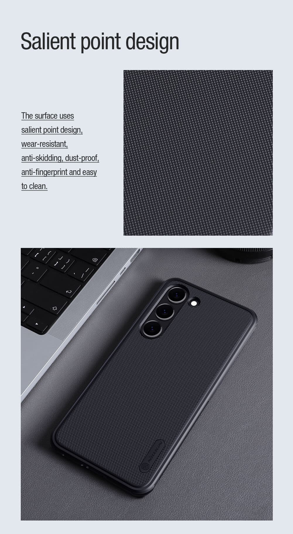 قاب نیلکین مدل Super Frosted Shield pro برای سامسونگ Galaxy s23 — تصویر ۷