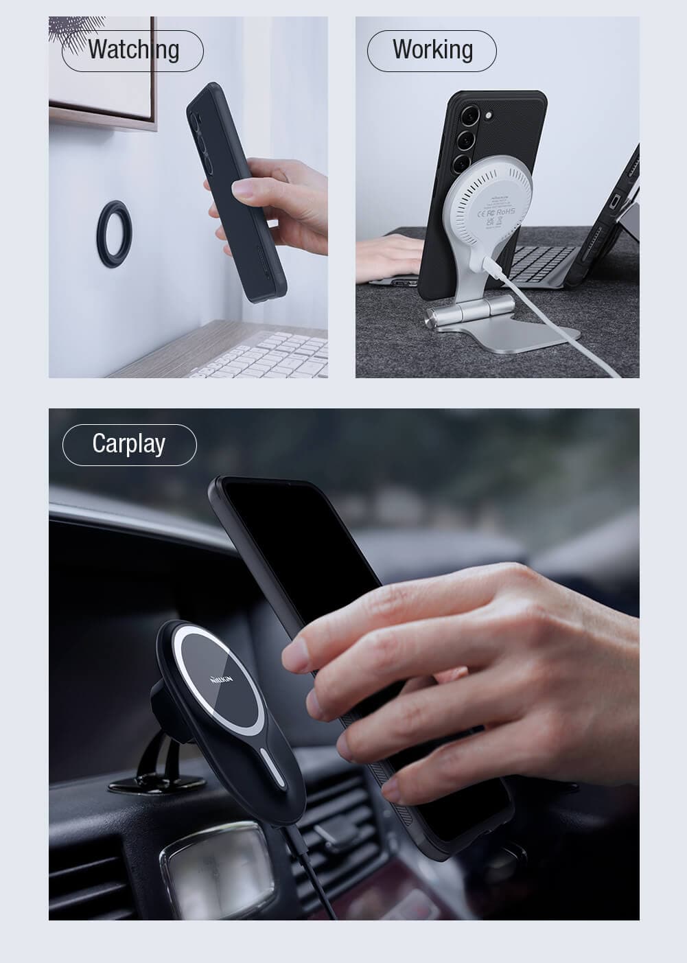 قاب نیلکین مدل Super Frosted Shield pro برای سامسونگ Galaxy s23 — تصویر ۵