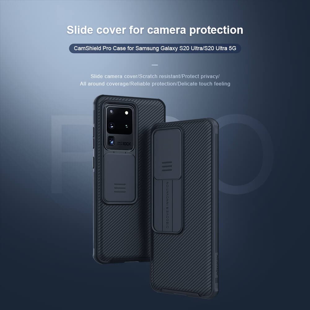 قاب نیلکین مدل Camshield pro سامسونگ Galaxy S20 Ultra