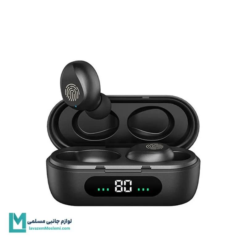 هندزفری بی سیم مدل TWS-F9-5 مشکی کد EV1005 | لوازم جانبی مسلمی — تصویر ۲