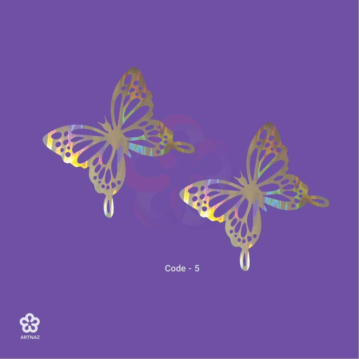 استیکر پروانه 7 رنگ — تصویر ۶